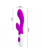 Vibrador dual Rabbit Brighty a baterias