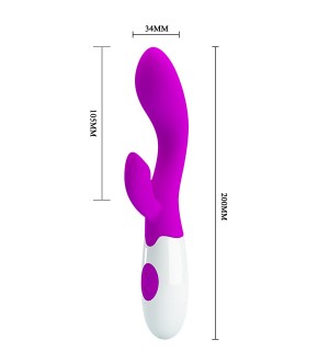 Vibrador dual Rabbit Brighty a baterias