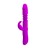 Vibrador Rabbit Ward telescópico recargable de silicona