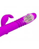 Vibrador Rabbit Ward telescópico recargable de silicona