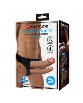 Arnes con dildo doble para ellas - Dildo with harness