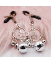 Pinzas de pezones de metal White Stars - Nipple metal clamps