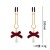 Pinzas de pezones de metal Red Bow - Nipple metal clamps