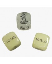 Set de 3 Dados eróticos - Erotic dice Fluorescentes