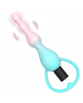 Tira anal vibradora recargable 10-Speed Silicone Beaded Vibrator