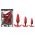 Set de plugs anales de silicona Red Butt Plug Set