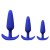 Set de plugs anales de silicona Blue Butt Plug Set