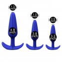 Set de plugs anales de silicona Blue Butt Plug Set