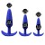 Set de plugs anales de silicona Blue Butt Plug Set