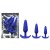 Set de plugs anales de silicona Blue Butt Plug Set