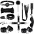 Set BDSM de 11 piezas negro High Quality BDSM Bondage Set