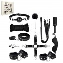 Set BDSM de 11 piezas negro High Quality BDSM Bondage Set