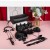 Set BDSM de 8 piezas negro Bondage Set with Organizer Pouch