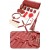 Set BDSM de 11 piezas color vino Bondage Set with Organizer Pouch