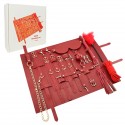 Set BDSM de 11 piezas color vino Bondage Set with Organizer Pouch
