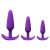 Set de plugs anales de silicona Purple Butt Plug Set