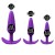 Set de plugs anales de silicona Purple Butt Plug Set