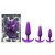 Set de plugs anales de silicona Purple Butt Plug Set