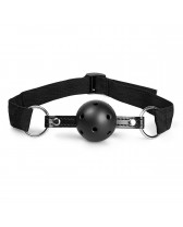 Mordaza de boca respirable Black Ball Gag