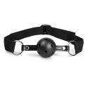 Mordaza de boca respirable Black Ball Gag