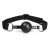 Mordaza de boca respirable Black Ball Gag