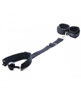 Mordaza de boca y esposas Wrist-to-Ball Gag Back Position Restraint