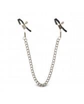 Pinzas de pezones de metal con cadena - Screw Nipple Clamps with Chain