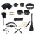 Set BDSM de 10 piezas con organizador Complete BDSM Bondage Set with Organizer Pouch