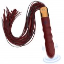 Vibrador con látigo - 18.12 inch 10-Mode Rechargeable Vibrating Whip with Textured Handle