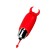 Mini vibrador - Red Devil-Themed Single- Speed Silicone Bullet Vibrator