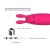 Mini vibrador - Magenta Bunny-Themed Single- Speed Silicone Bullet Vibrator