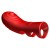 Mini vibrador de dedo - 10 Mode Red Rechargeable Finger-Grip Vibrator