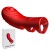 Mini vibrador de dedo - 10 Mode Red Rechargeable Finger-Grip Vibrator