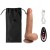 Dildo Vibrador telescópico a control remoto 10 Functions Silicone Rechargeable Vibrating and Thrusting Dildo