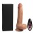 Dildo Vibrador telescópico a control remoto 10 Functions Silicone Rechargeable Vibrating and Thrusting Dildo