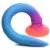 Dildo alienigena - 17.73 pulg. Multicolor Extra-Largo fluorescente Silicone Dildo
