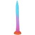 Dildo alienigena - 17.73 pulg. Multicolor Extra-Largo fluorescente Silicone Dildo