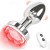 Plug anal metálico vibrador a control remoto - 10-Speed Rechargeable Light-Up Vibrating Anal Plug