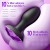 Plug anal vibrador y rotador a control remoto y joya - 10-Speed Silicone Butt Plug