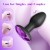 Plug anal vibrador y rotador a control remoto y joya - 10-Speed Silicone Butt Plug