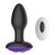Plug anal vibrador y rotador a control remoto y joya - 10-Speed Silicone Butt Plug