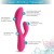 Vibrador rabbit recargable 10-Mode Silicone Rabbit Vibrator Magnetic USB Charging