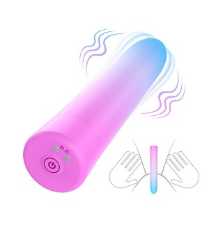Mini Vibrador recargable Bicolor - 10-Speed Silicone Vibrator