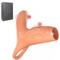 Funda de pene vibradora recargable- 10-Speed Cock Ring with Clitoral Stimulator
