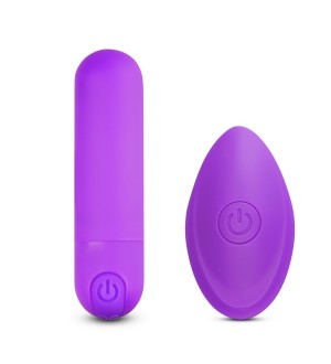 Mini Vibrador balita a control remoto Purple - 10 Speeds Rechargeable Vibrating Bullet