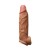 Funda de pene - Non-Vibrating Brown Penis Sleeve III - 6.70 pulg