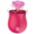 Vibrador rosa con succión para clítoris - 10-Speed Rechargeable Silicone Rose