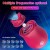 Vibrador rosa con succión para clítoris - 10-Speed Rechargeable Silicone Rose