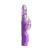 Vibrador rabbit con perlas a baterías - Purple Color Basic Rabbit Vibrator