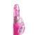 Vibrador rabbit con perlas a baterías- Pink Color Basic Rabbit Vibrator